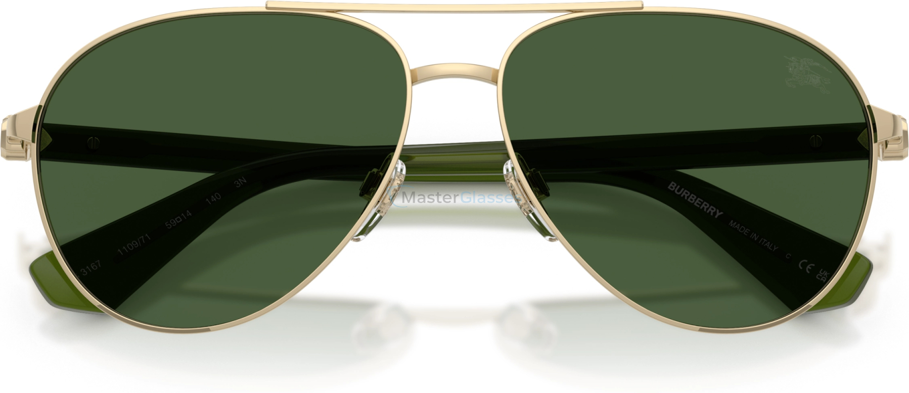 Солнцезащитные очки Burberry BE3167 110971 Gold