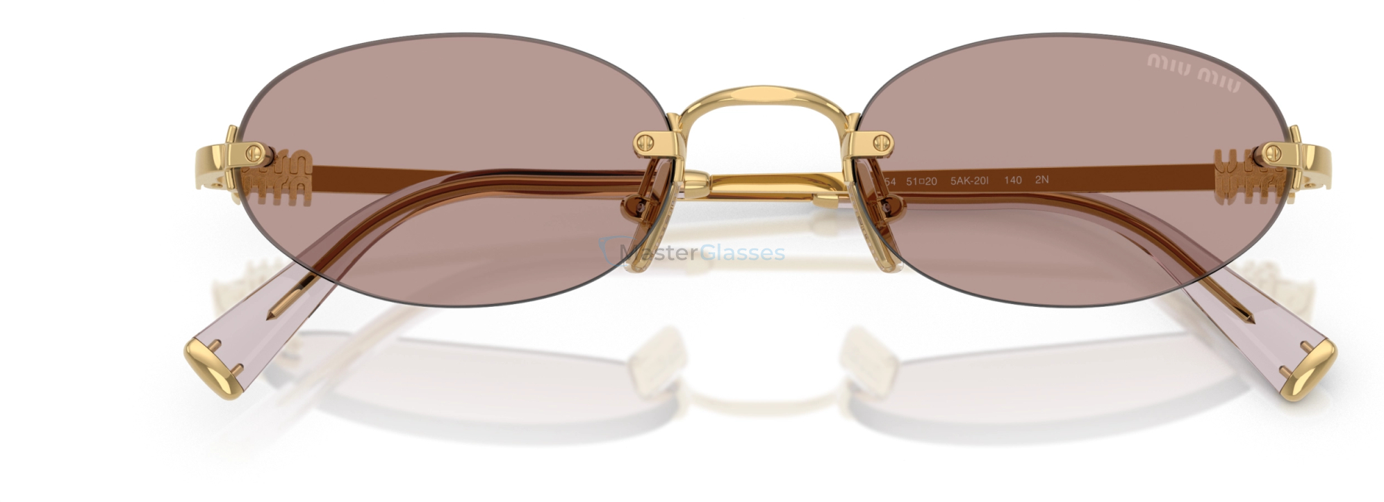 Солнцезащитные очки Miu Miu MU A54S 5AK20I Gold