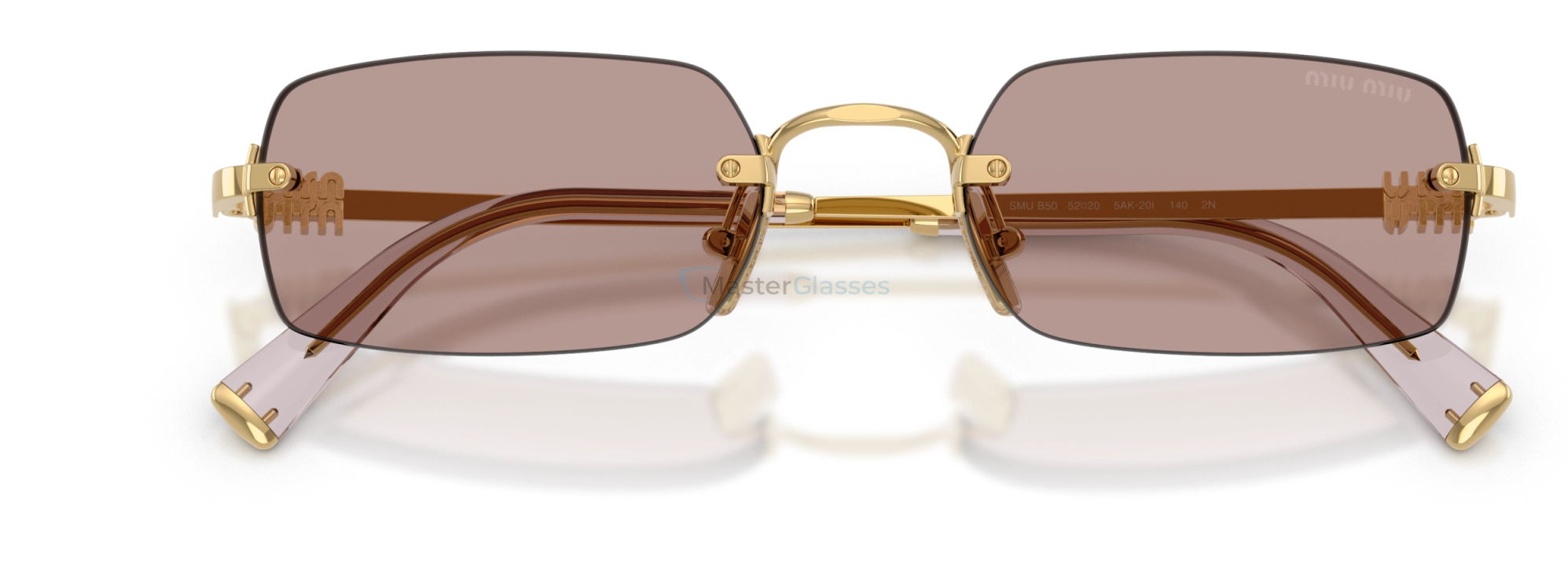 Солнцезащитные очки Miu Miu MU B50S 5AK20I Gold