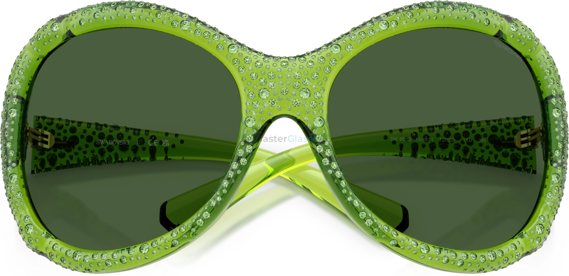 Солнцезащитные очки Swarovski SK6052 108971 Green