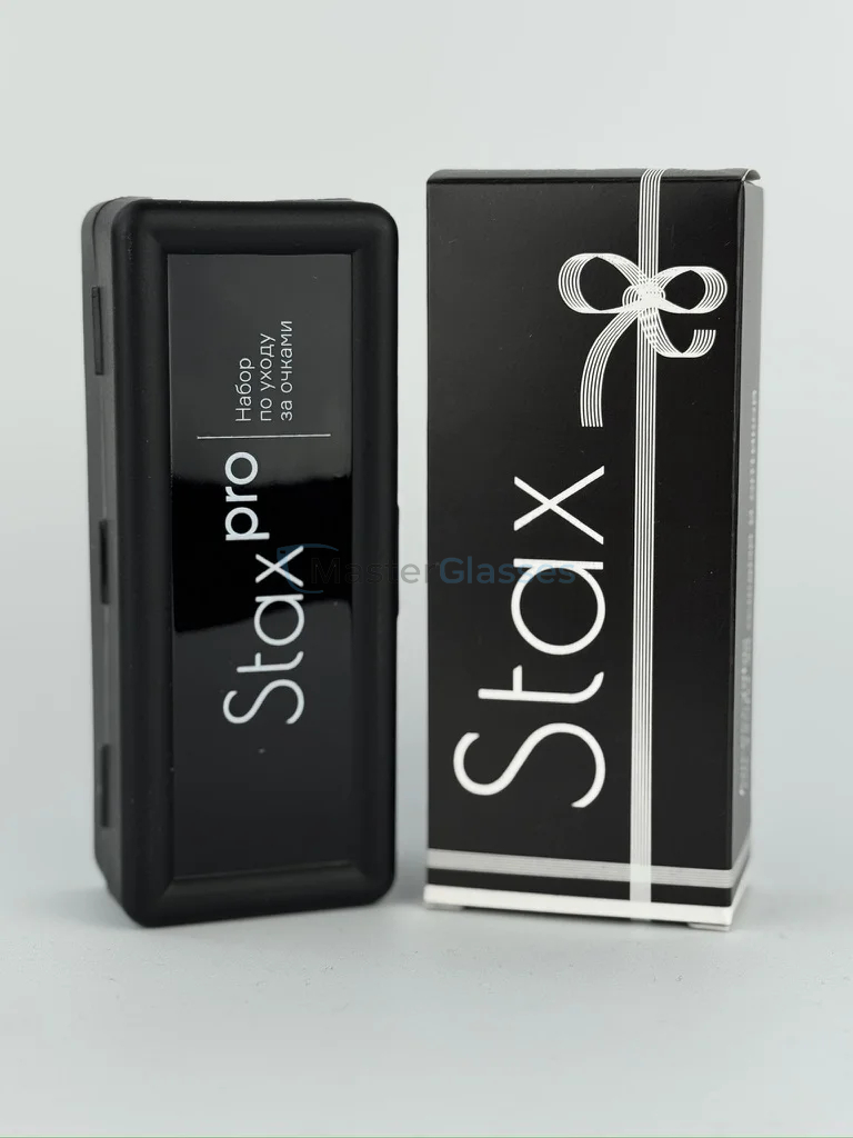 Набор по уходу за очками Stax Pro, 30мл, в пластиковой и подарочной коробке, с отверткой