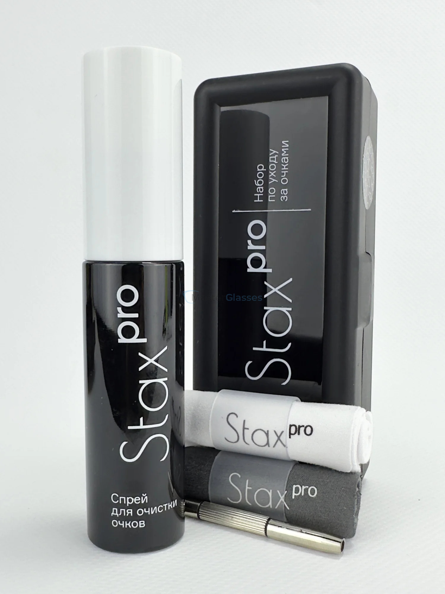 Набор по уходу за очками Stax Pro, 30мл, в пластиковой коробке, с отверткой
