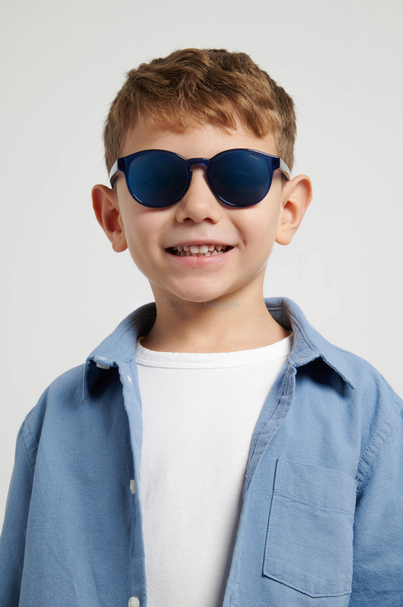 Детские солнцезащитные очки POLAROID KIDS PLD 8075/S PJP Blue
