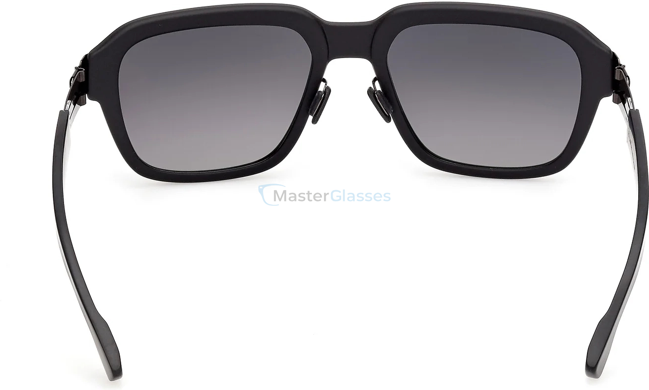Солнцезащитные очки ic! berlin IC Bogart Gun-Metal Black-Matt Black to Grey 55