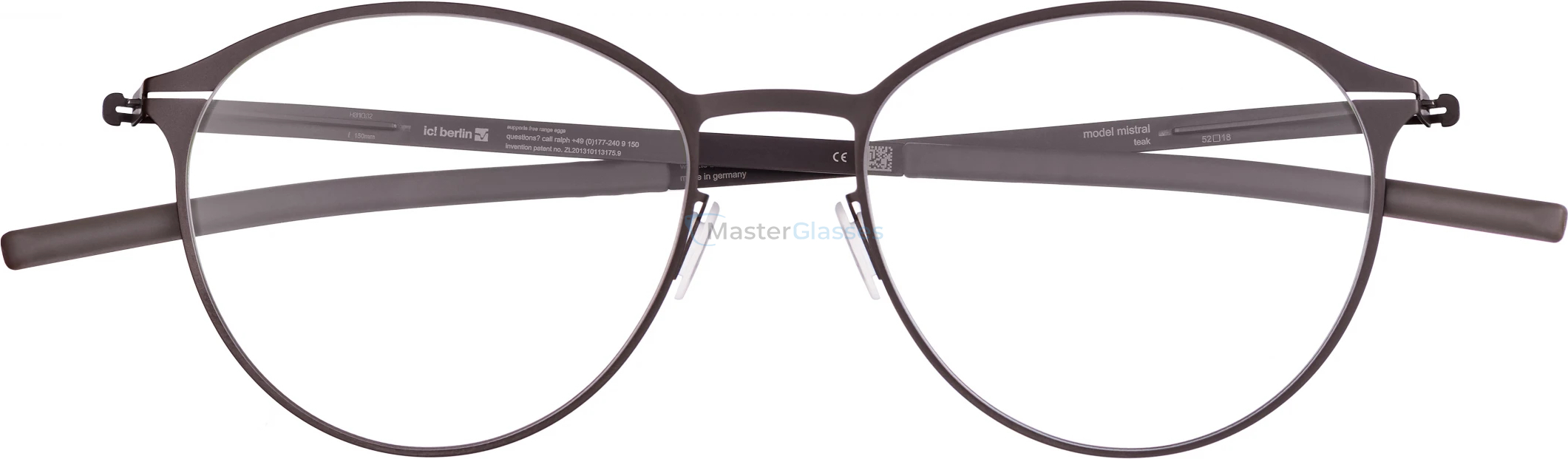Оправа Ic! Berlin Mistral Teak Warm Grey RX-Clear Flex