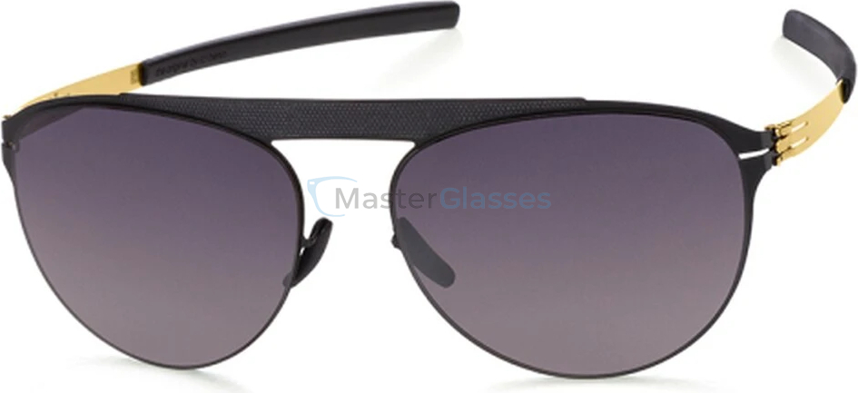Солнцезащитные очки Ic! Berlin Meike B. Black Matt-Gold Black to Grey Polarized Flex