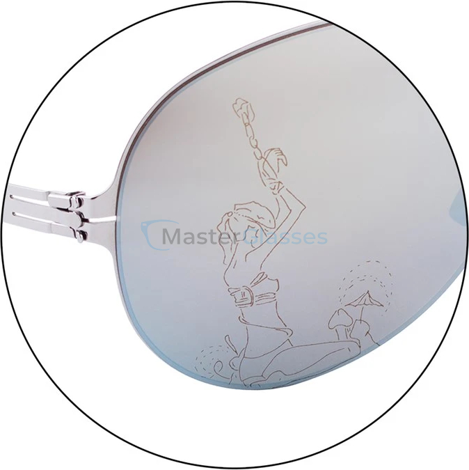 Солнцезащитные очки Ic! Berlin Christian s. raf (flex) chrome silver mirrored