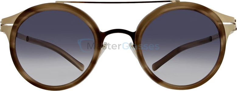 Солнцезащитные очки Ic! Berlin Katharina L. Rose-Gold-Caramel Black-Clear Freitag
