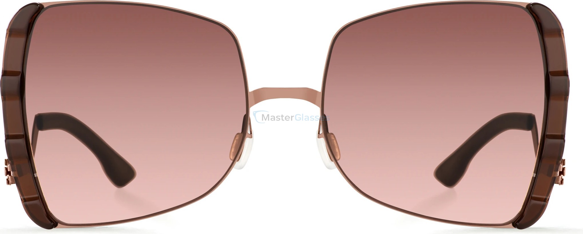 Солнцезащитные очки Ic! Berlin VIP Shiny-Copper-Mahagony Nougat Red Rocks Step