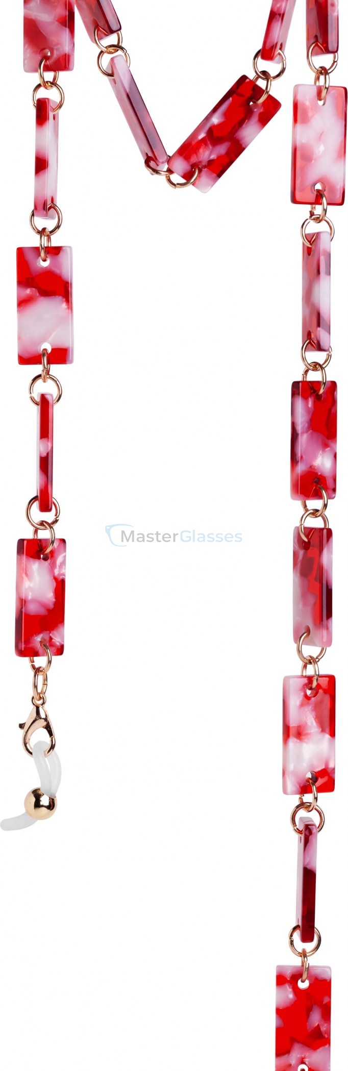 Цепочка для очков Glasses Chain GC43319 Red Pearl