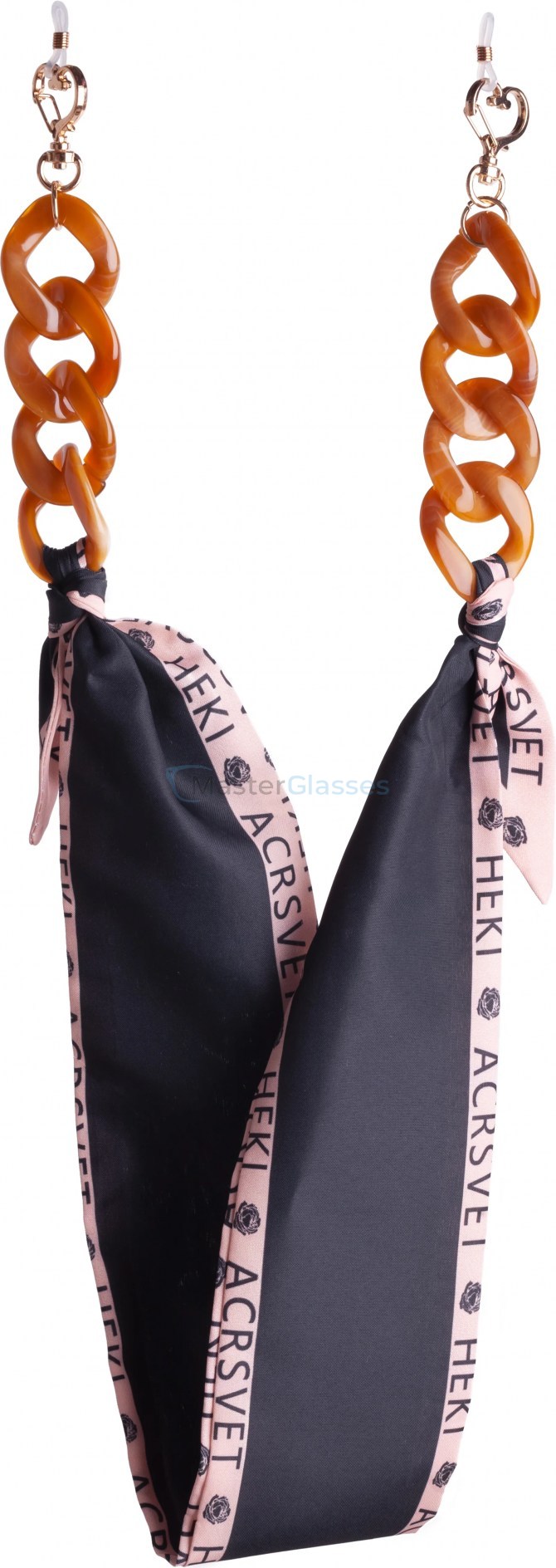 Цепочка для очков с платком Glasses Chain GC43329 Beige Black
