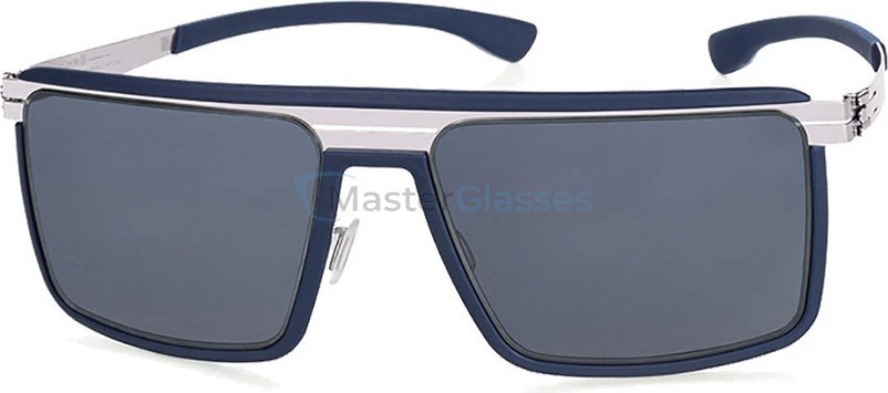 Солнцезащитные очки Ic! Berlin The Superhero Graphite-Light-Grey Moonlight-Mirrored-Polarized Rubber