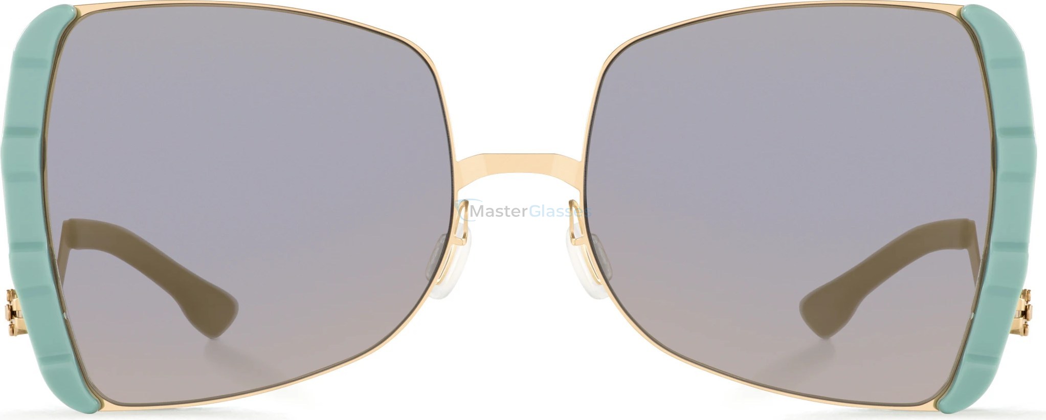 Солнцезащитные очки Ic! Berlin VIP Matt-Gold-Pistachio Warm Grey Quicksilver Step