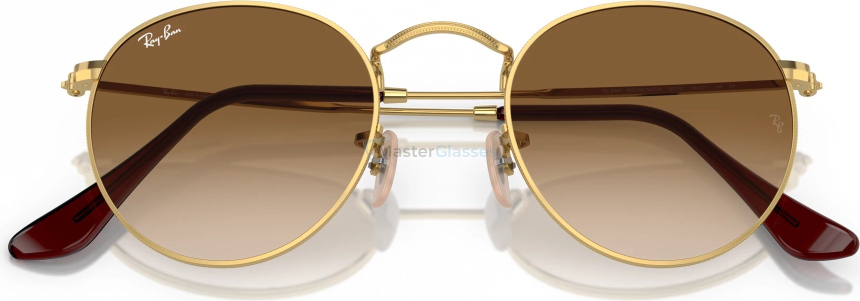 Солнцезащитные очки Ray-Ban ROUND METAL RB3447 001/51 Gold