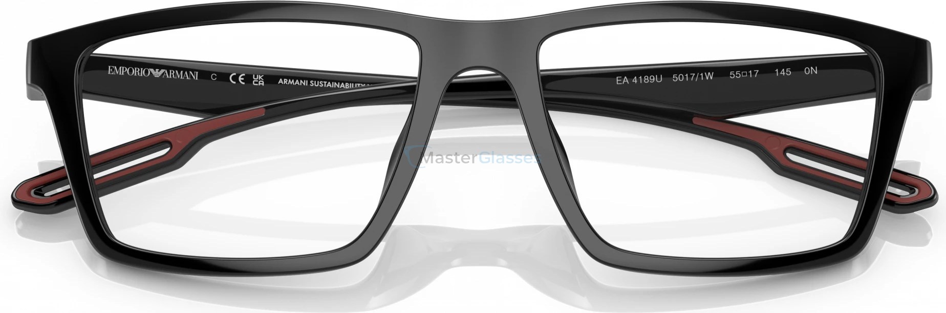 ������ � ����� ��������� ��������������� ��������� Emporio Armani EA4189U 50171W Shiny Black
