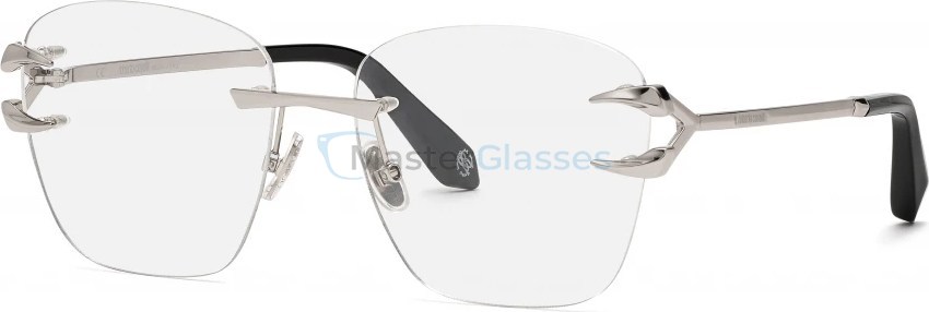 Оправа ROBERTO CAVALLI VRC022 579, цвет shiny full palladium, clear