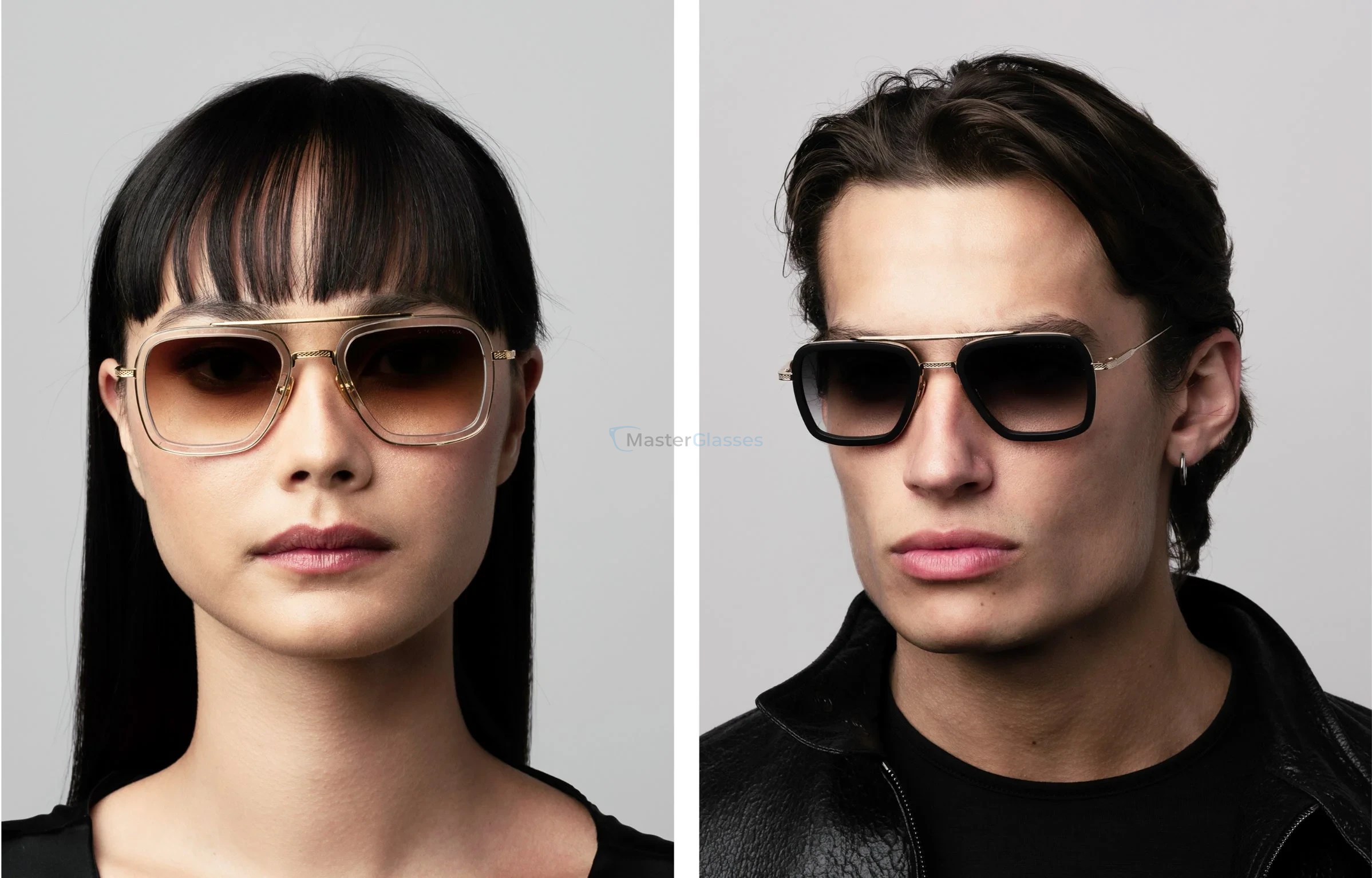 Солнцезащитные очки DITA FLIGHT.006, цвет CLEAR CRYSTAL - YELLOW GOLD, BROWN TO CLEAR GRADIENT