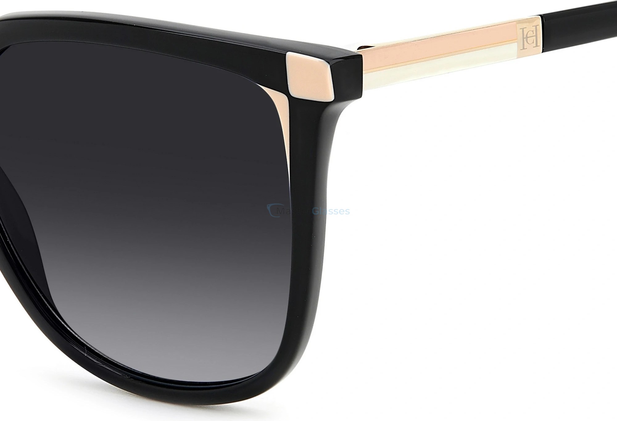 Солнцезащитные очки CAROLINA HERRERA HER 0140/S KDX, цвет BLACKNUDE, DARK GREY SF