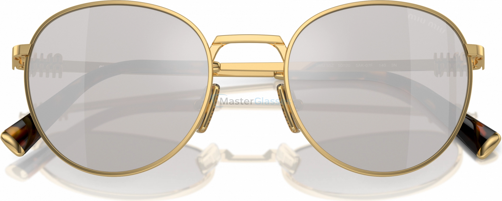 Солнцезащитные очки Miu miu MU 55ZS 5AK07F Gold