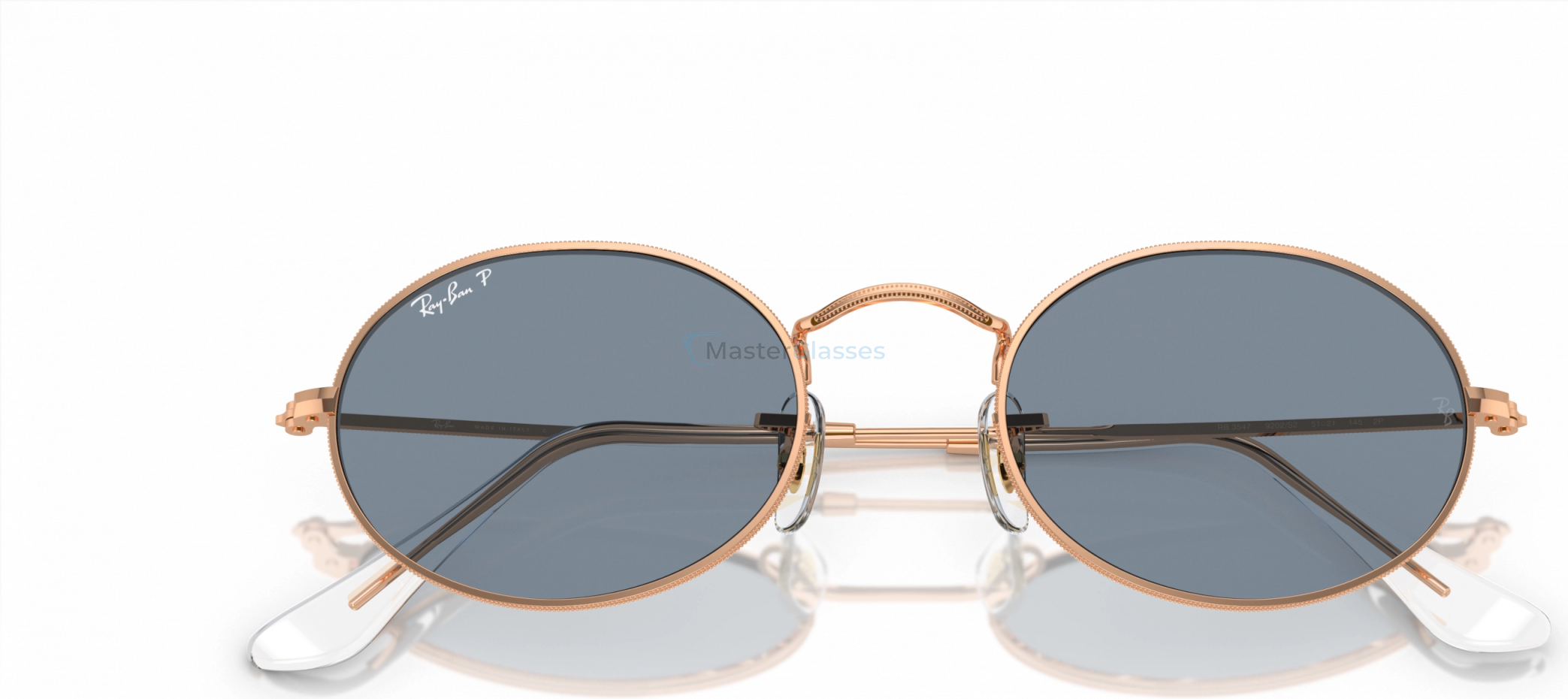 Солнцезащитные очки Ray-Ban OVAL RB3547 9202S2 Gold