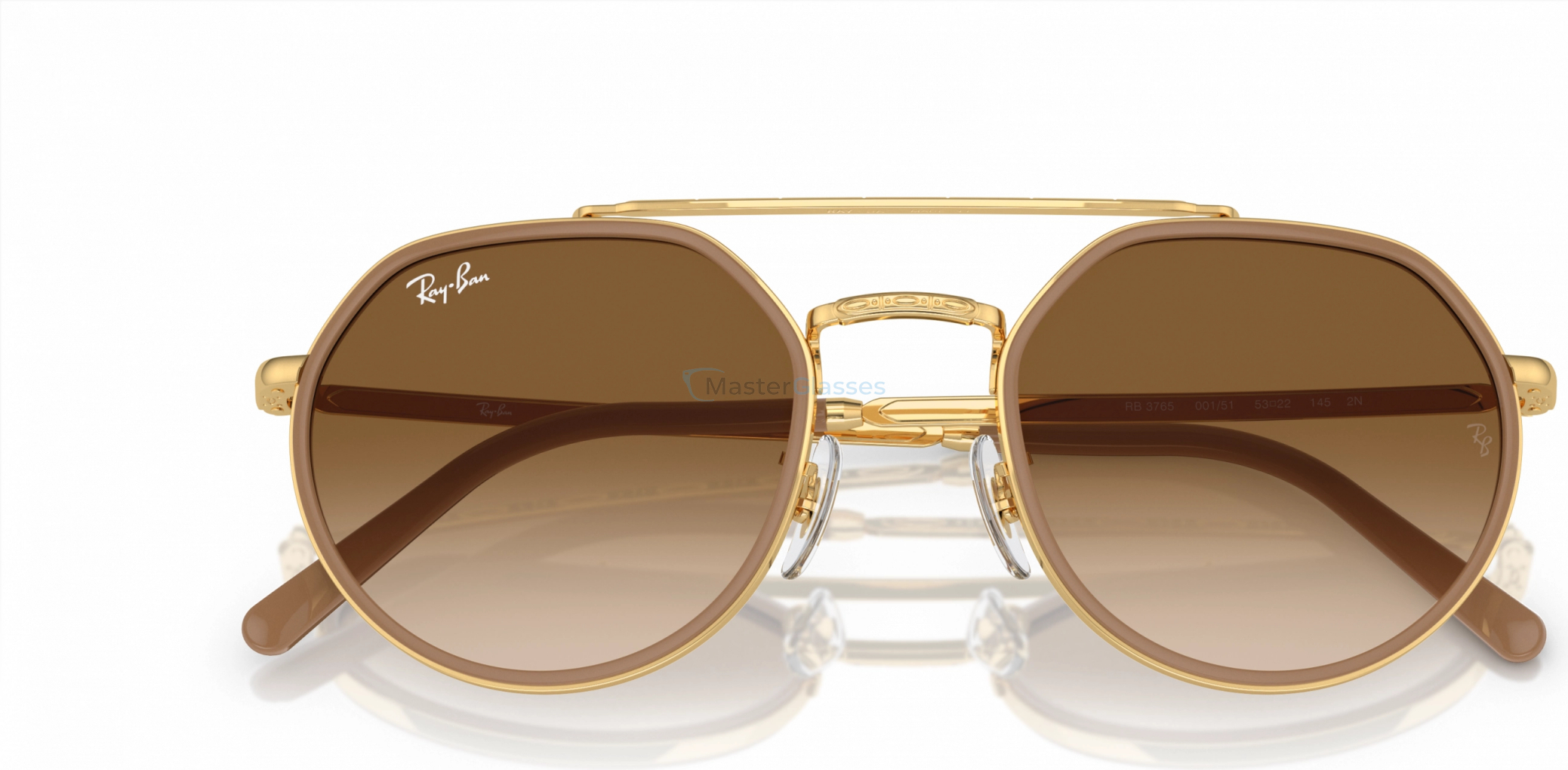 Солнцезащитные очки Ray-Ban RB3765 001/51 Gold