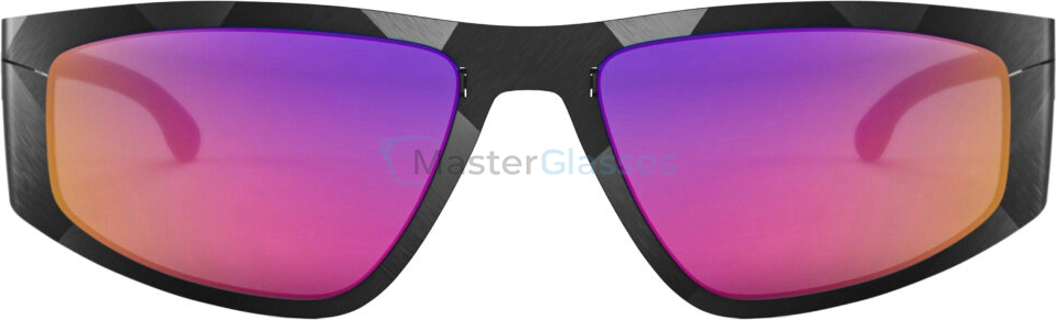 Солнцезащитные очки Ic! Berlin FLX S01 Raw Night Gun-Metal Black Pink Dragonfly Mirrored