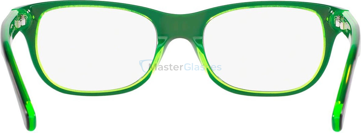 Детская оправа Ray-Ban RY1555 3665 Top Brown On Green Fluo