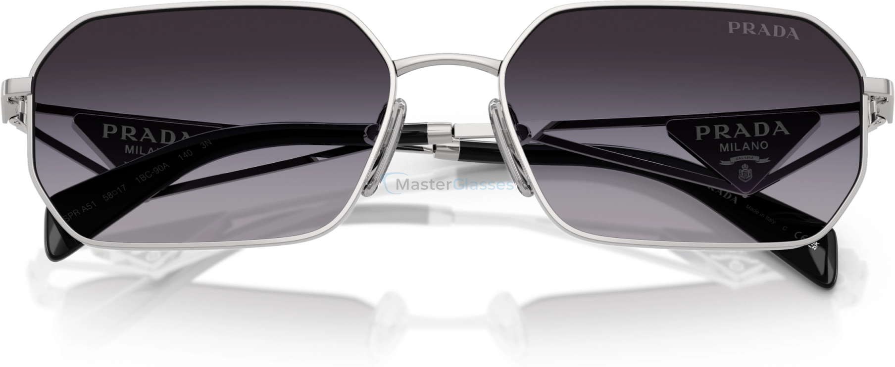 Солнцезащитные очки Prada PR A51S 1BC90A Silver