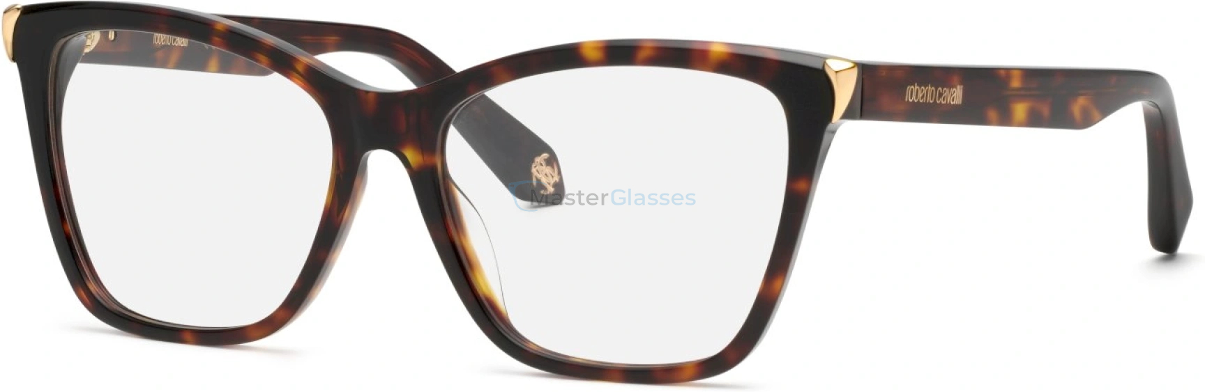 Оправа ROBERTO CAVALLI VRC101M 743, цвет SHINY BROWN/YELLOW HAVANA, CLEAR