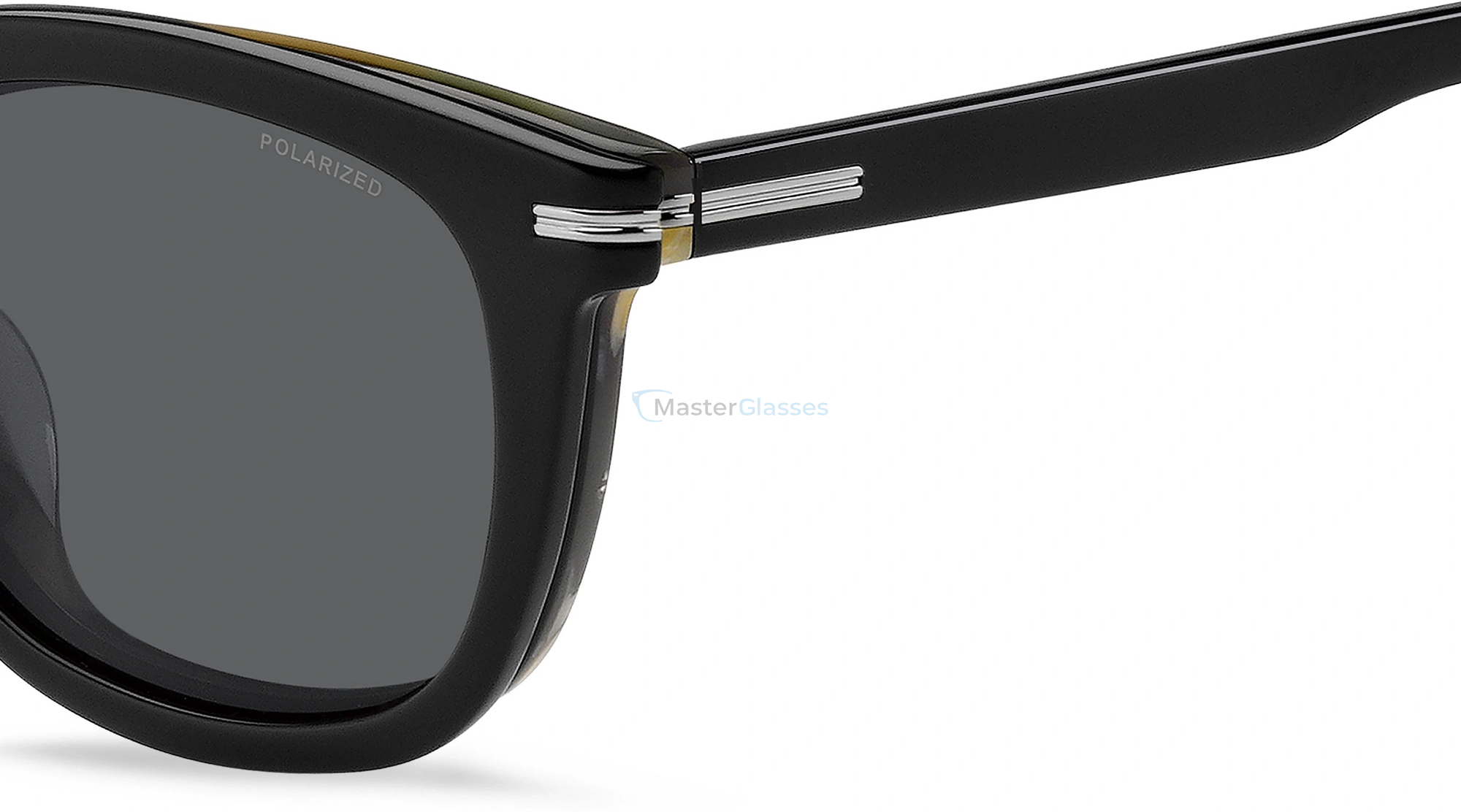 Оправа с солнцезащитным клипоном HUGO BOSS 1725/G/CS QF6 BLACK STRIPED WHITE