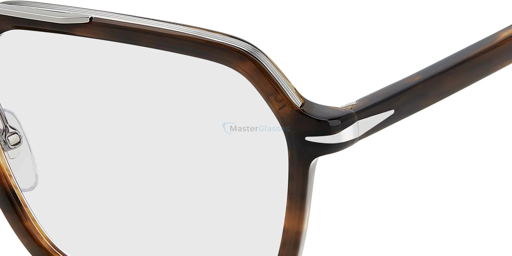 Оправа DAVID BECKHAM DB 7128 6C5 Brown Horn Ruthenium
