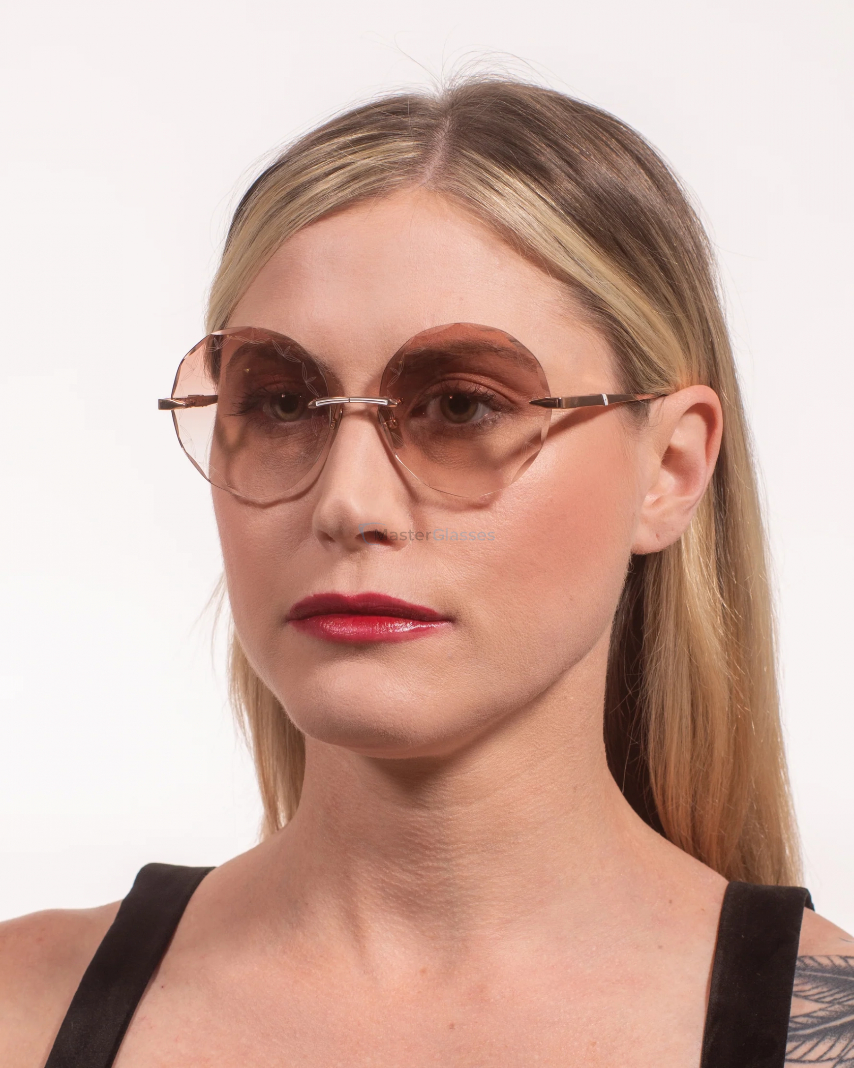 Солнцезащитные очки Leisure Society Aubrey 18K GOLD Brown Gradient Lens