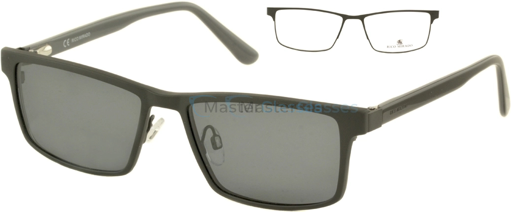 Оправа с солнцезащитным клипоном Rico Mirado 2125 black