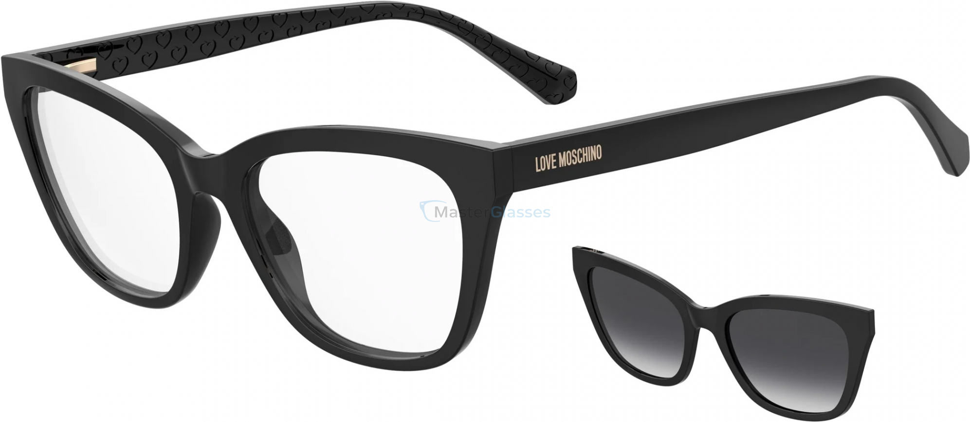 Оправа с солнцезащитным клипоном Moschino Love MOL071/CS 807 Black
