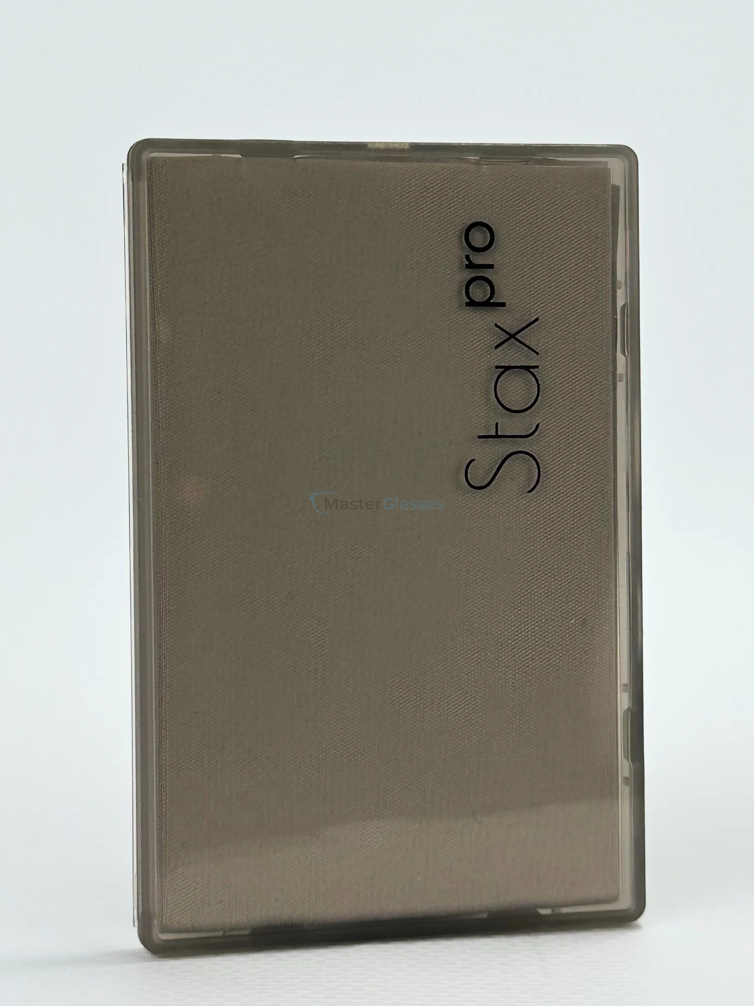 Салфетка для очков Stax Pro из микрофибры, 16х18см, в коробке, светло-серая