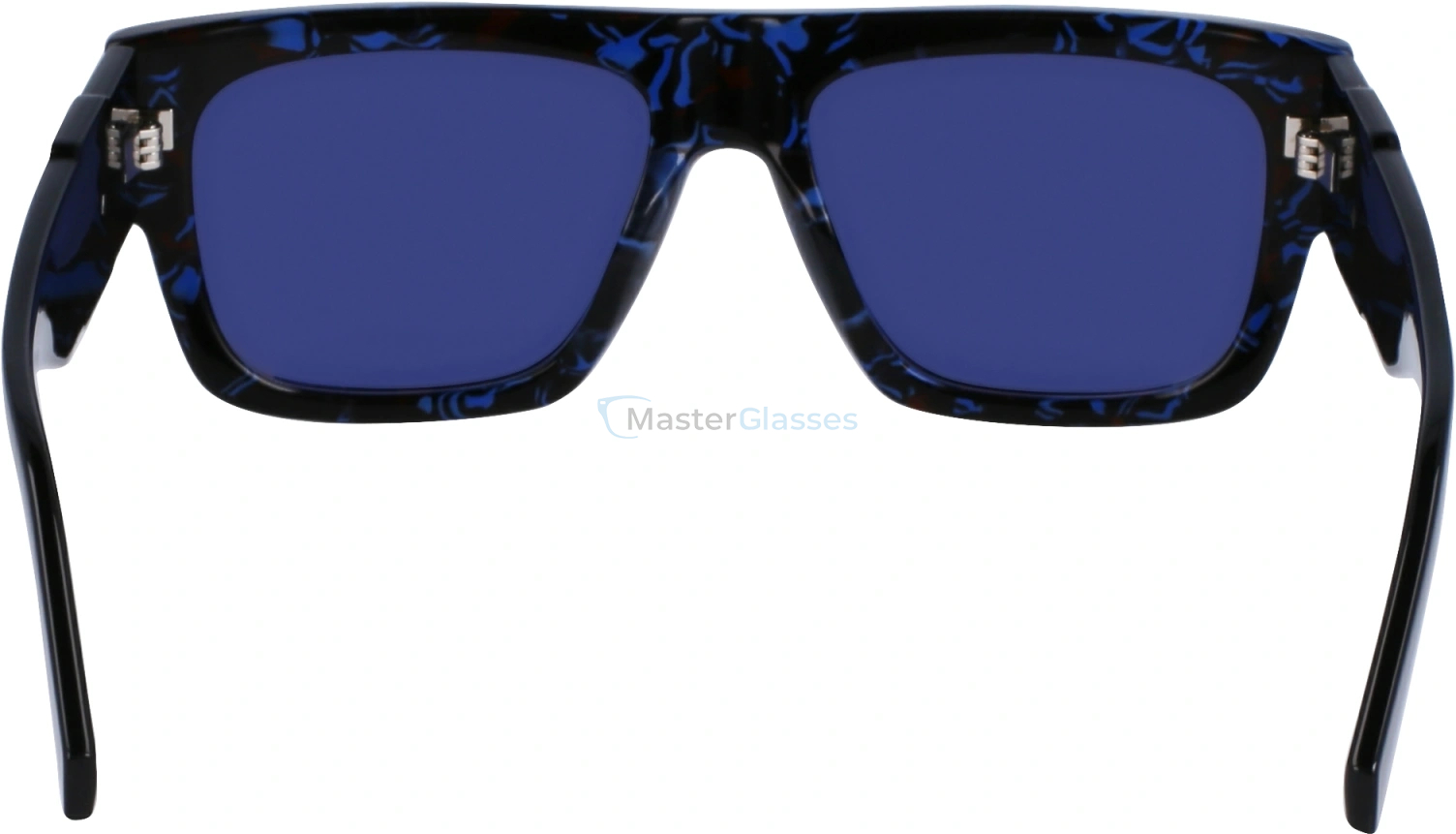 Солнцезащитные очки CALVIN KLEIN JEANS CKJ23654S 400, цвет BLUE/BROWN, SOLID BLUE