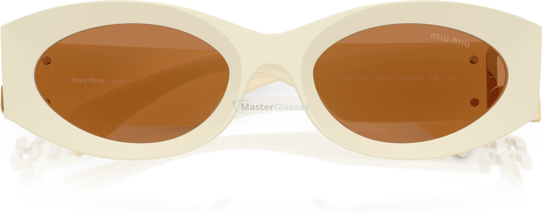 Солнцезащитные очки Miu Miu 0MU 11WS MU 11WS 21D90Q White