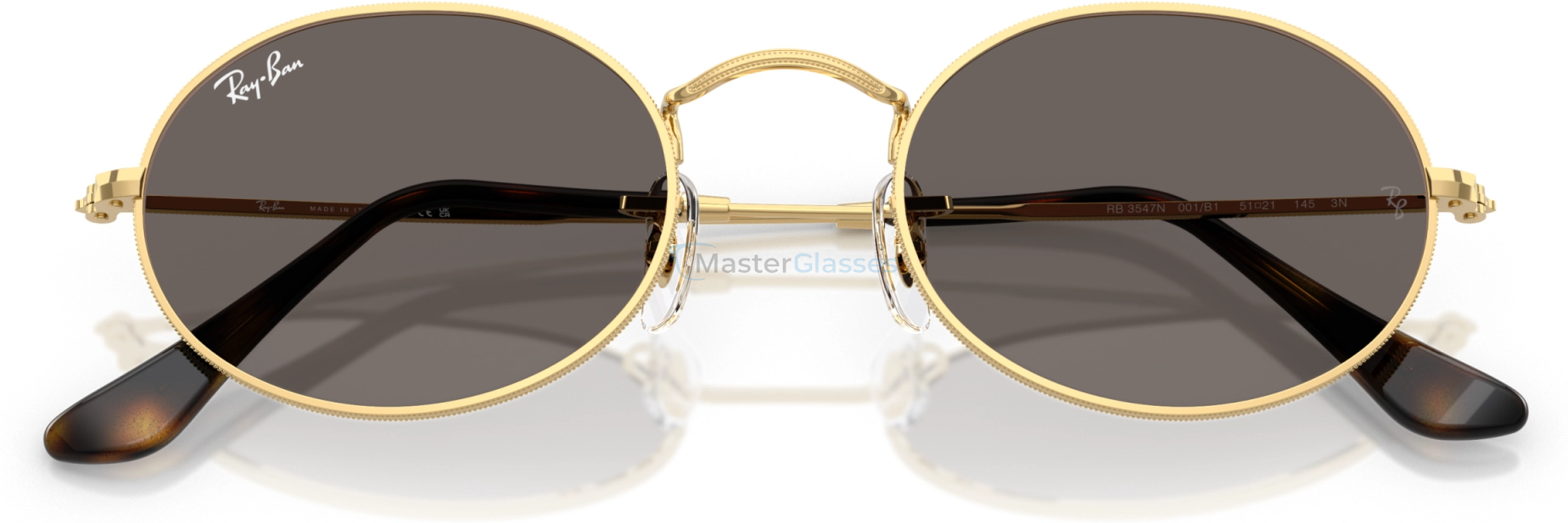 Солнцезащитные очки Ray-Ban OVAL RB3547N 001/B1 Gold