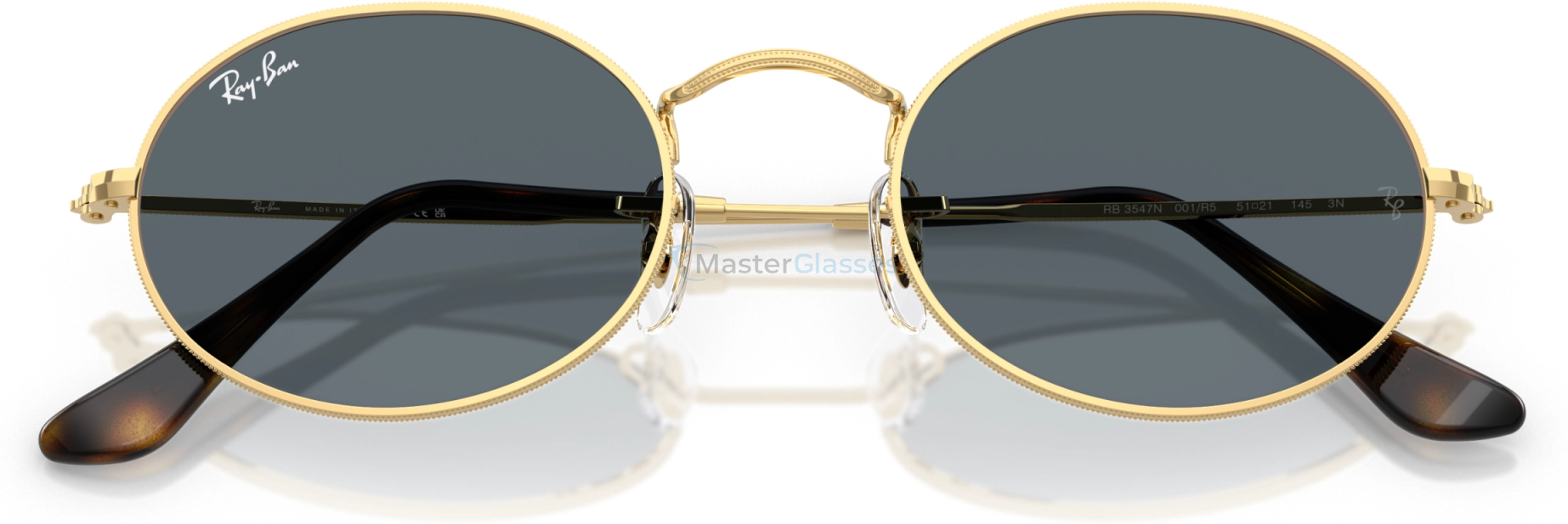 Солнцезащитные очки Ray-Ban OVAL RB3547N 001/R5 Gold