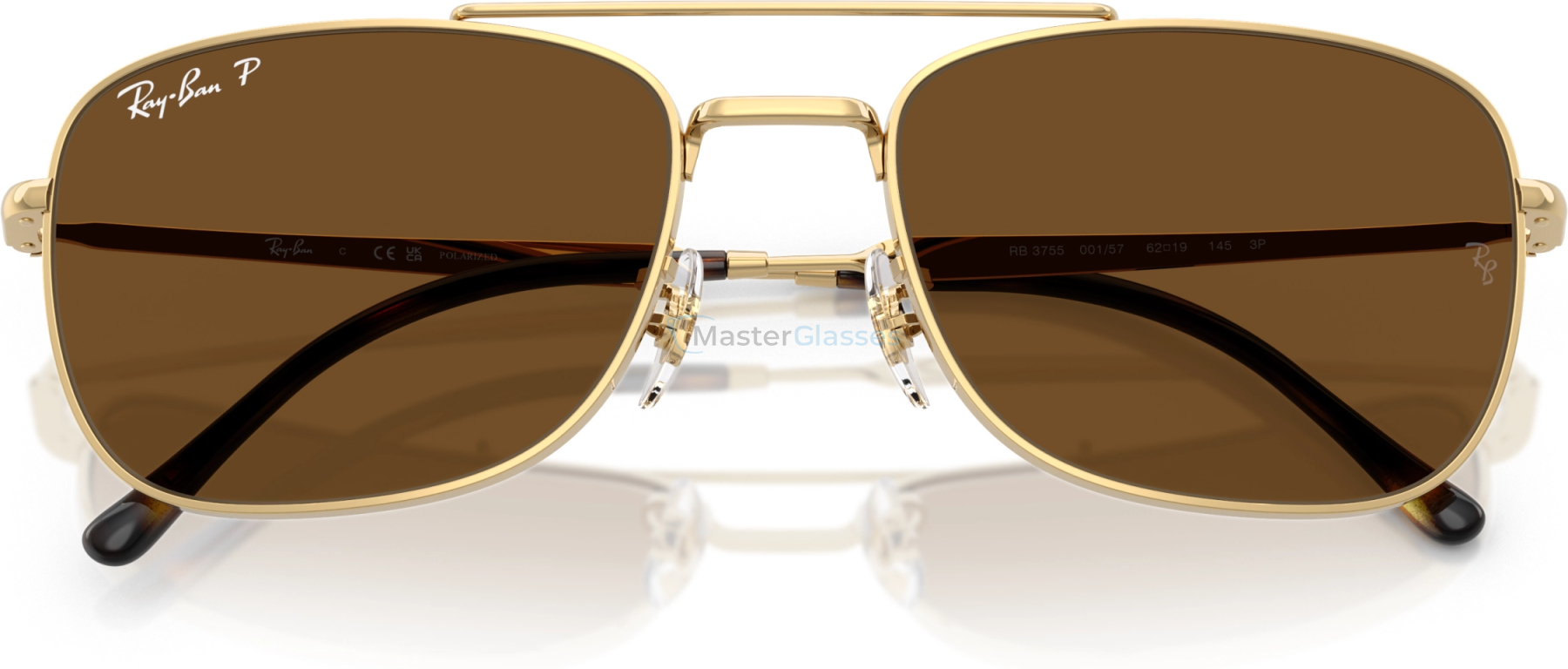 Солнцезащитные очки Ray-Ban RB3755 001/57 Gold