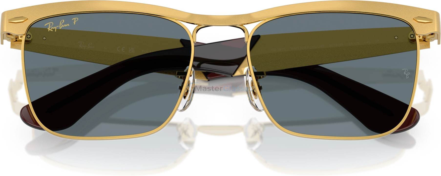 Солнцезащитные очки Ray-Ban WAYFARER DELUXE RB3875 92763R Gold