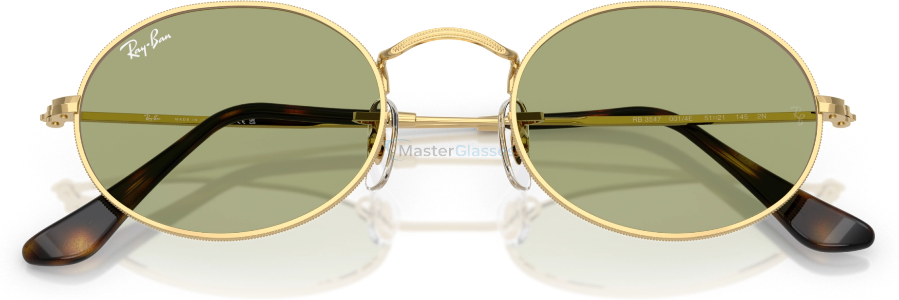 Солнцезащитные очки Ray-Ban OVAL RB3547 001/4E Gold