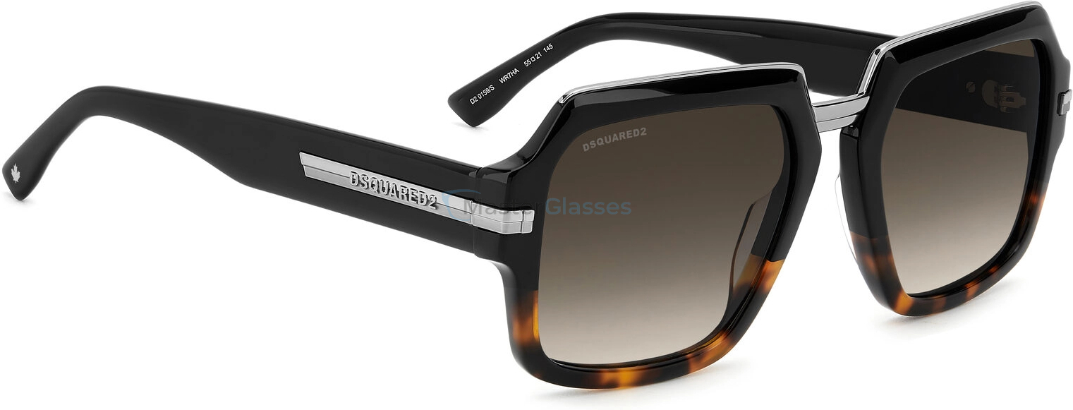 Солнцезащитные очки DSQUARED2 D2 0159/S WR7 Black Havana