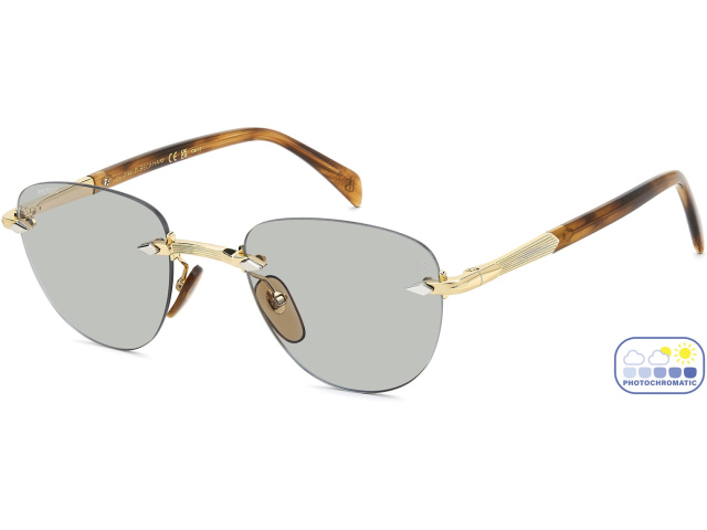 (�����������) DAVID BECKHAM DB 1224/S T5U Gold Brown Horn