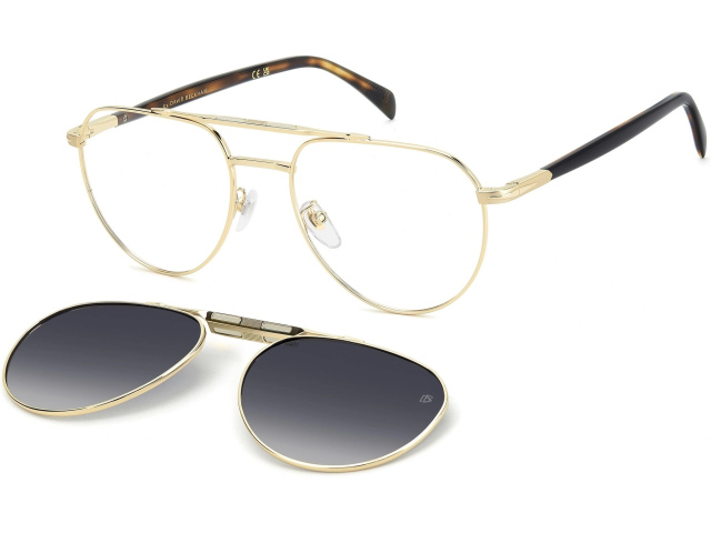 с солнцезащитным клипоном DAVID BECKHAM DB 1238/C J5G Gold