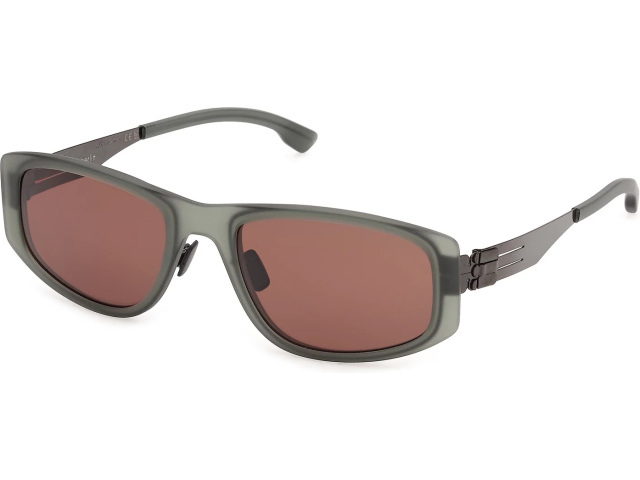 Ic! Berlin IC Priya Eucalyptus Green Matt Gun Metal Mahogany Brown 55