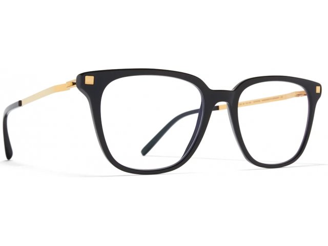 MYKITA QVAJA 919, цвет C6-BLACK/GLOSSY GOLD, CLEAR