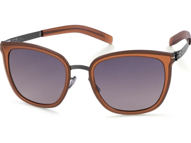 Ic! Berlin Maira B. Gun-Metal-Sandalwood-Matt Black to Grey Acetat