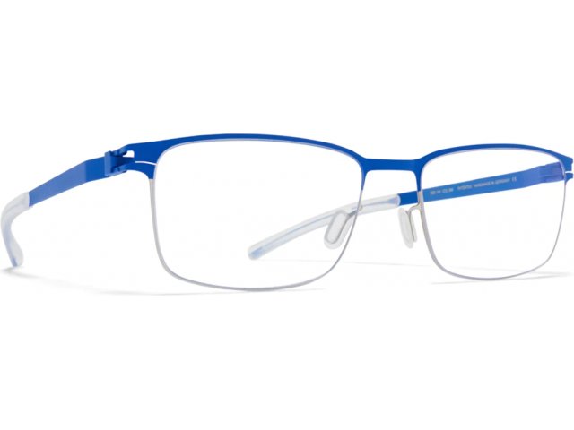 MYKITA GERHARD 395, цвет SHINY SILVER/YALE BLUE, CLEAR