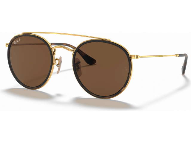 Ray-Ban Round Double Bridge RB3647N 001/57 Polarized